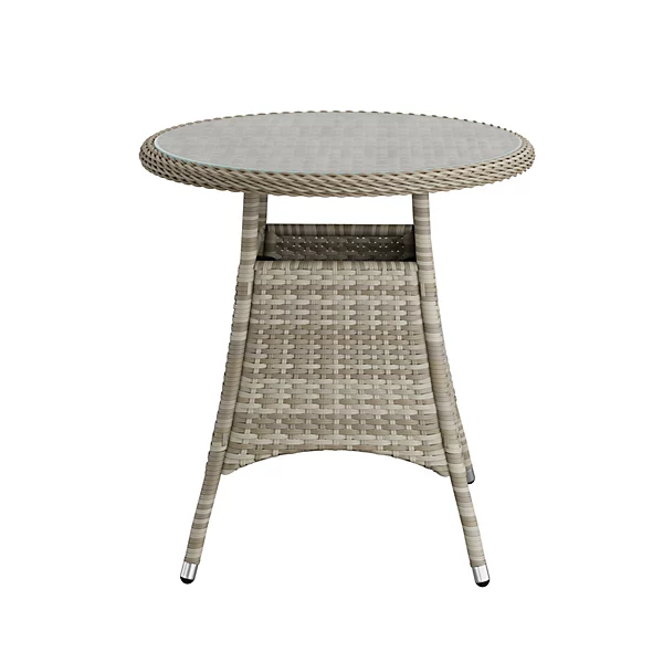 GoodHome Hamilton Cappuccino Rattan effect 2 seater Bistro set - Image 5