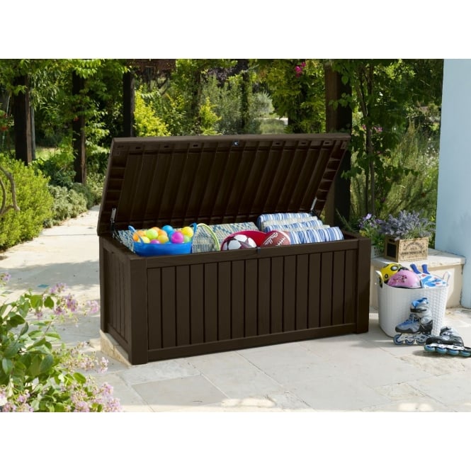 Keter Rockwood Cushion Box 570L BROWN